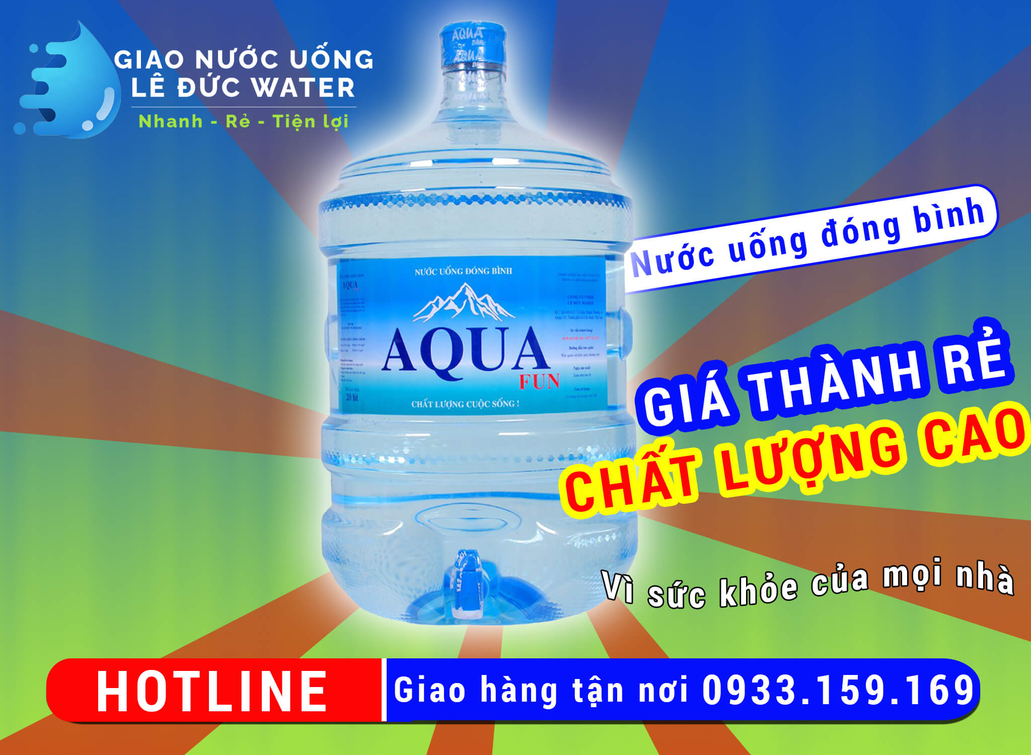 Nước bình giá rẻ AQUA Fun 20L