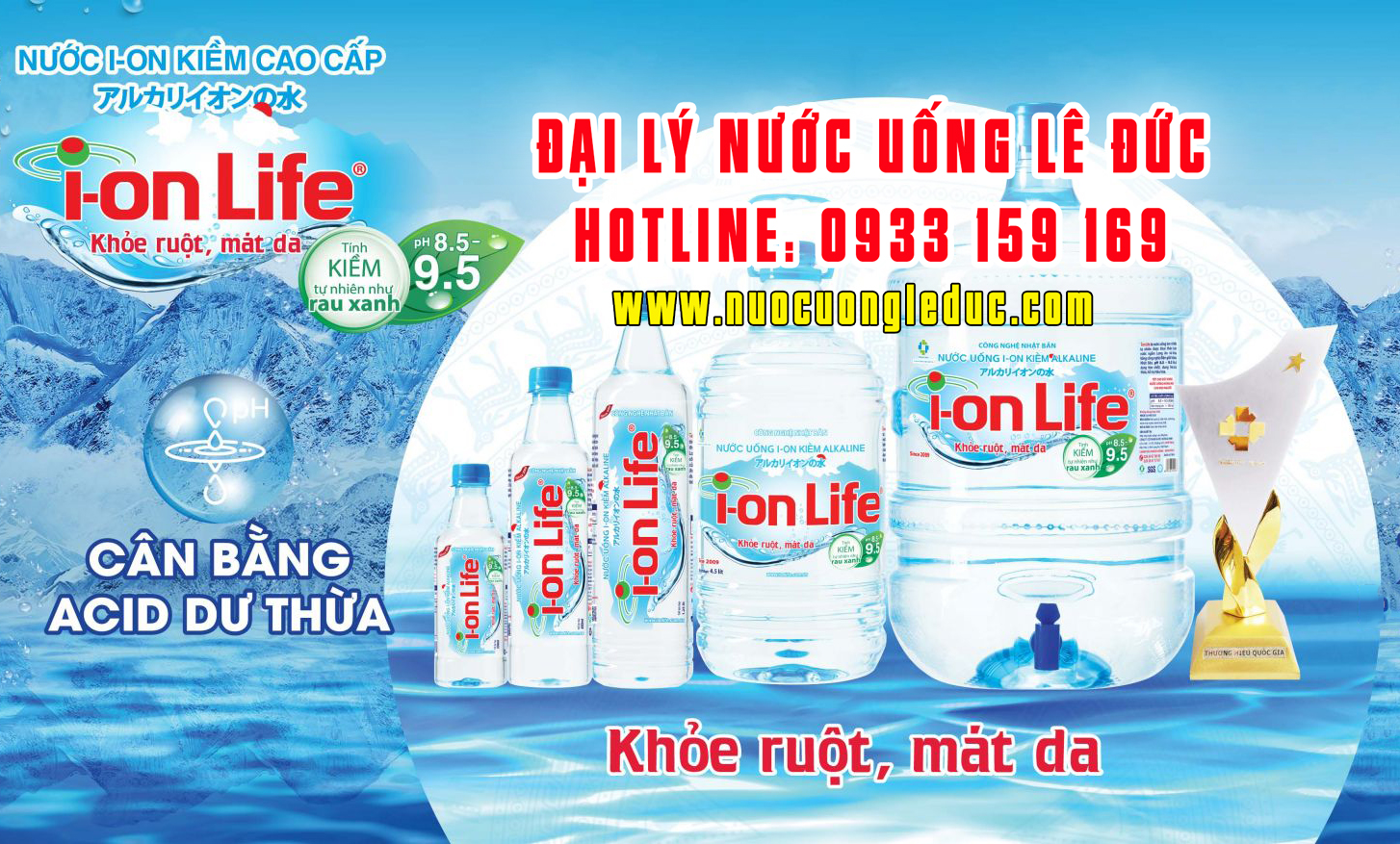 Đại lý nước Ion Life quận 10 Lê Đức Water