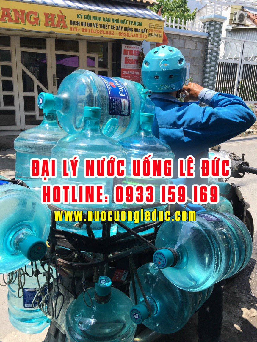 Dịch vụ giao nước uống Fujiwa tận nhà quận 10 - nước uống Lê Đức