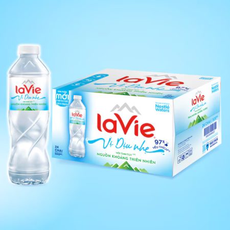 Thùng Nước LaVie 500ml Vị Dịu Nhẹ