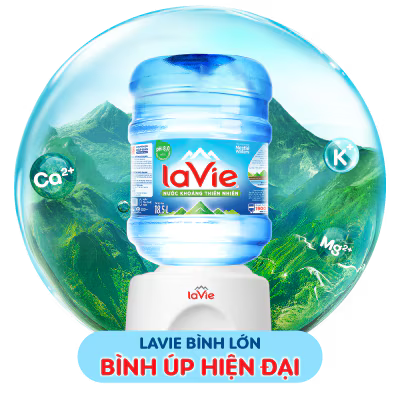 Bình nước Lavie bình úp 19L - Nước khoáng thiên nhiên