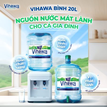 Nước Vihawa bình 20L chính hãng Vĩnh Hảo