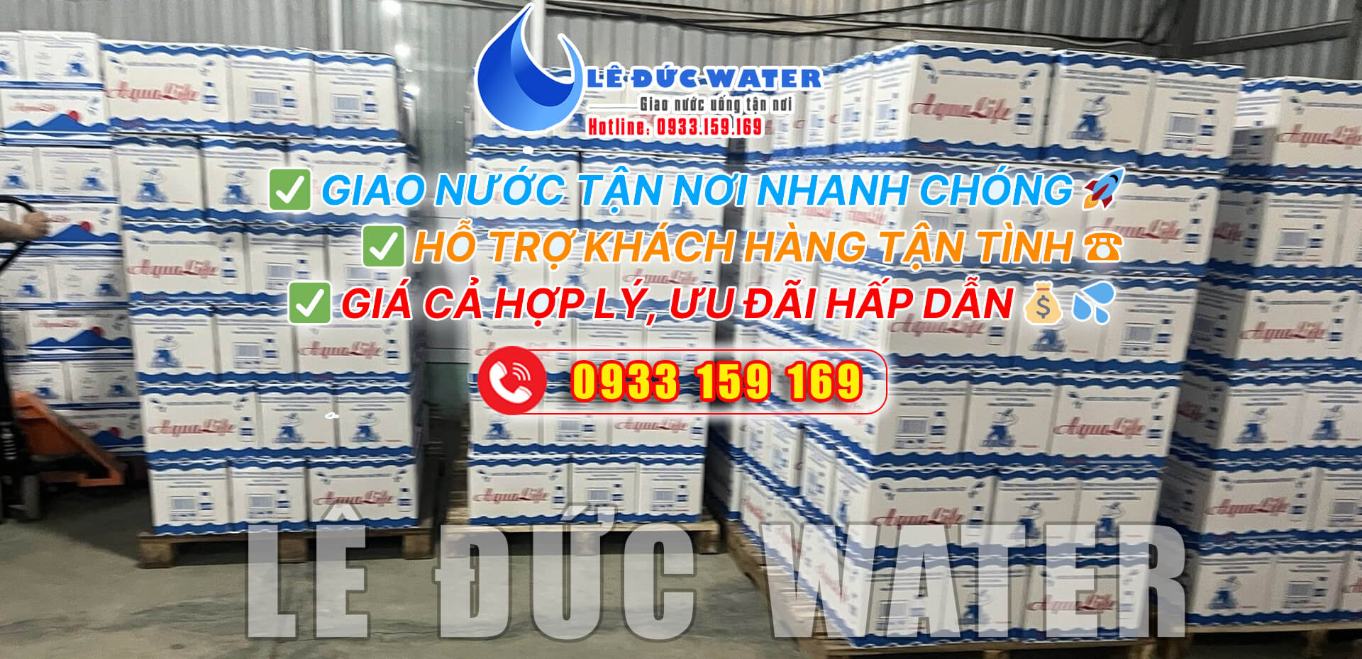 Nhà phân phối thùng nước suối chai nhỏ 250ml sỉ và lẻ giá rẻ ở quận 5 - Lê Đức Water