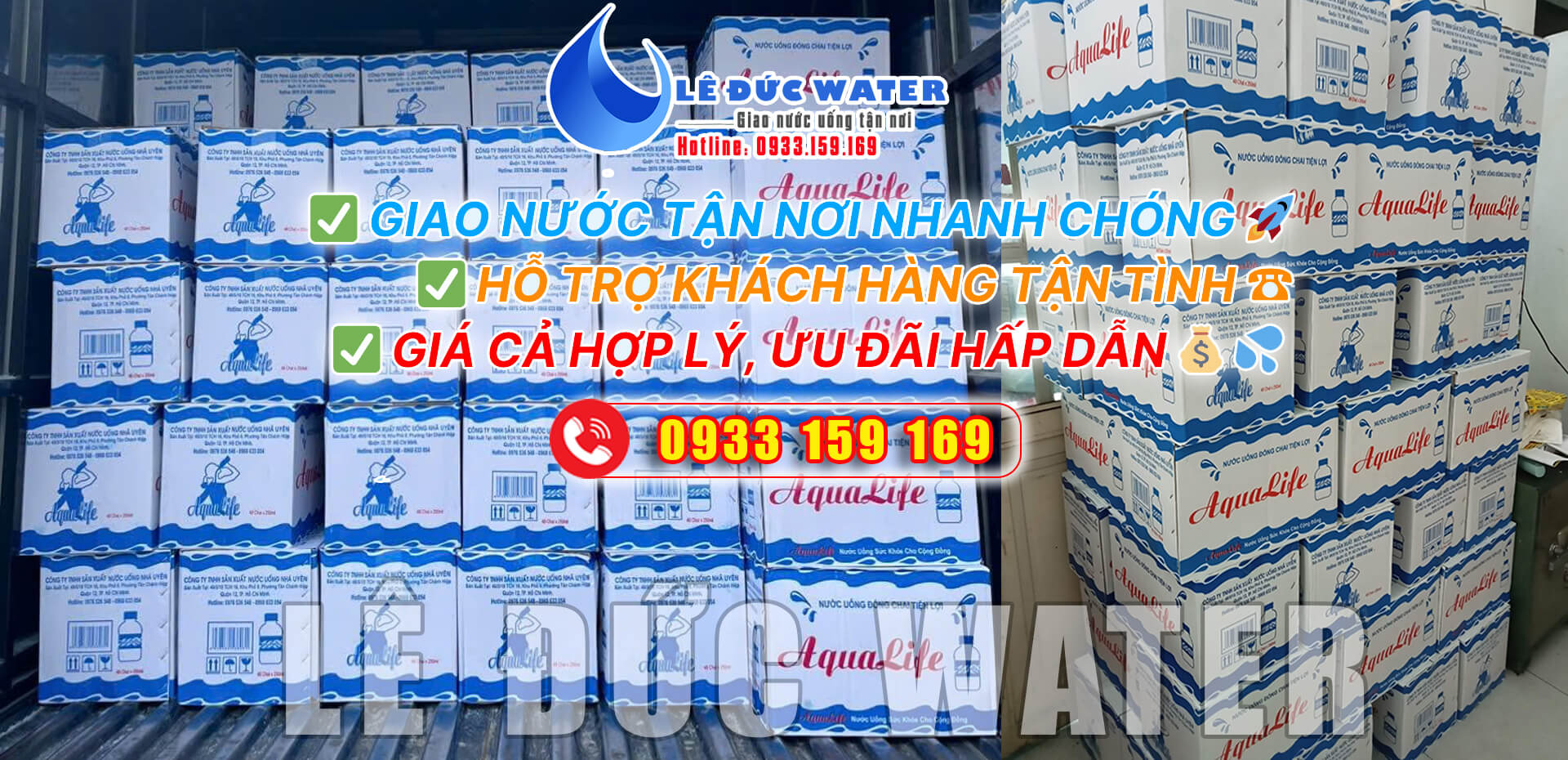 Nhà phân phối thùng nước suối chai nhỏ 250ml ở quận 3 sỉ và lẻ giá rẻ - Lê Đức Water