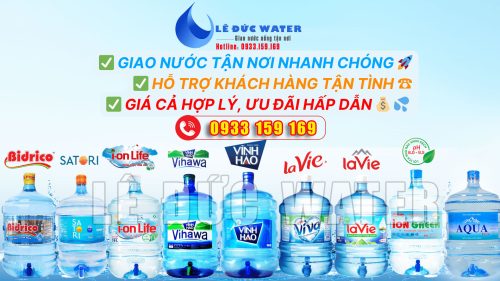Đại lý giao nước uống gần đây Lê Đức Water