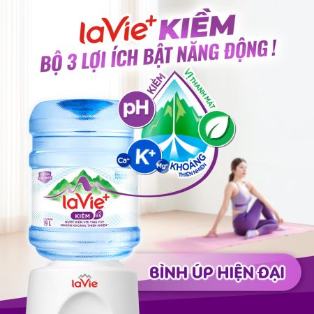 Nước Lavie+ Kiềm bình úp 19L